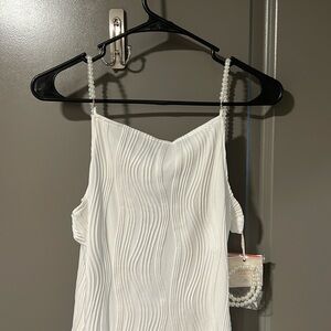 Rihoas White wavy dress